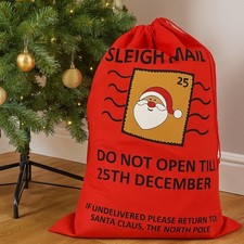 Jumbo Christmas Santa Sack Large Stamp Gift Bag Giant Xmas Stocking 70cm x 100cm