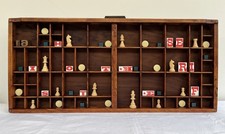 Vintage letterpress printer’s tray drawer typecase rare pattern #16