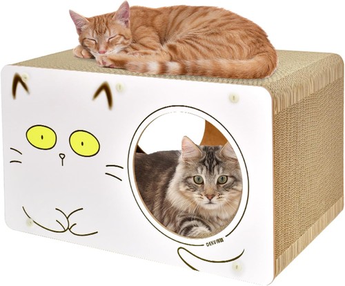 Cardboard cat house - 1,