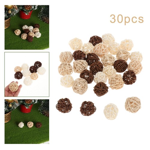 30x decorative rattan balls - 30x,