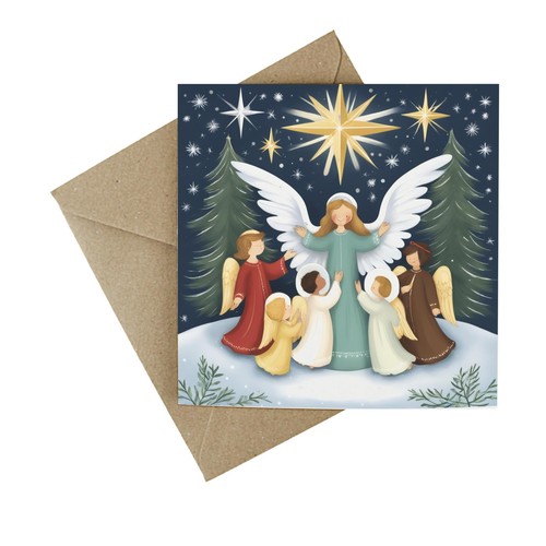 North star angel card - star,