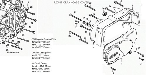 Engine casings allen bolts - engine,
