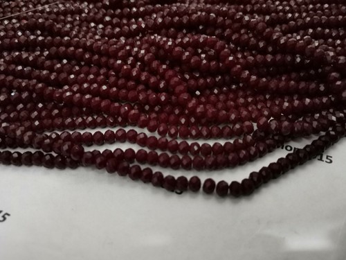 Faceted rondelle opaque - faceted,
