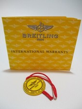 Breitling B2 A42362 Chronograph Watch Warranty Certificate Book & Open Hang Tag