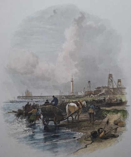 1842 antique print - , yarmouth