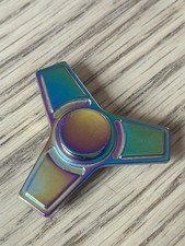 Fidget Spinner Chrome Titanium