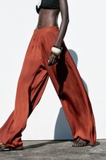 ZARA FLOWY WIDE LEG PALAZZO