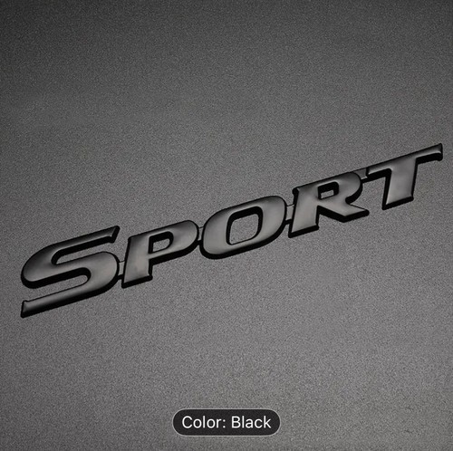 Black sport badge - sport, metal