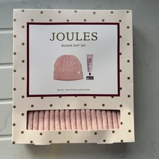 Joules Pink Beanie Gift Set