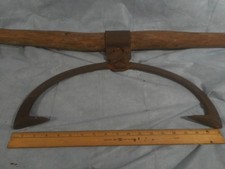 Vtg Antique 2 Man Pole Log