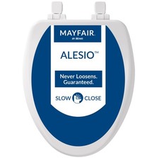The Mayfair 1864Slowa 000 Alesio Ii Toilet Seat Closes Slowly, Never Loosens, An