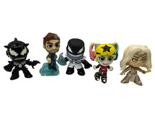 Funko Mystery Mini Figures Marvel Dc Comics Bundle X 5 H3"