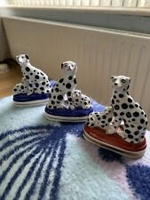 Antique Porcelain Dalmation Dog Figure Samson Chelsea Pottery Gold Anchor Stamp