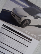 ZEEKR X Specification Brochure 2024. Chinese Electric Car. Std RWD. Flagship AWD