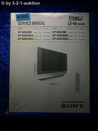 Sony service manual - service, 50sx300
