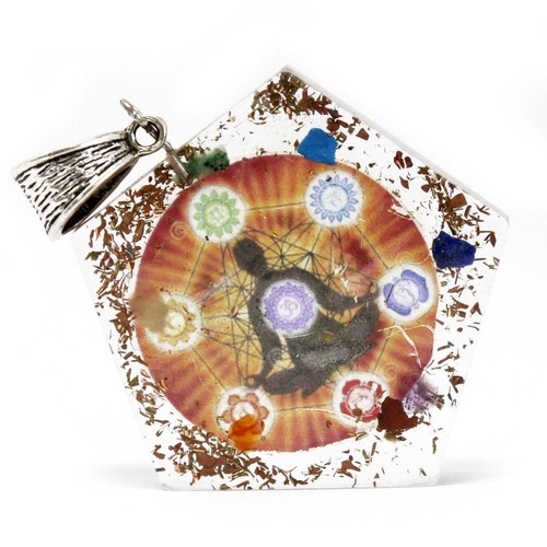 Orgonite power pendant - power,