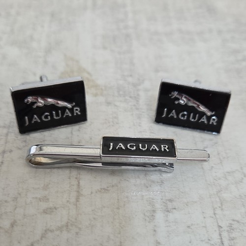 Vintage jaguar cufflinks tie - vintage,