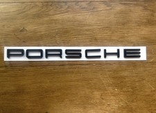 Porsche Rear Boot Badge Matte Black 95B853687A –Macan 95B Macan II 971 Panamera