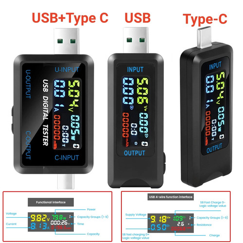 Usb power meter tester type - power,