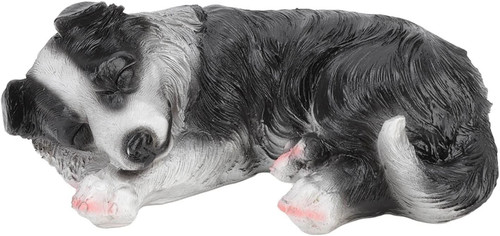Border collie dog statue - dog,