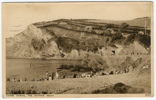 Combe martin the bathing beach - combe,