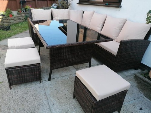 Garden brown seater rattan - seater,