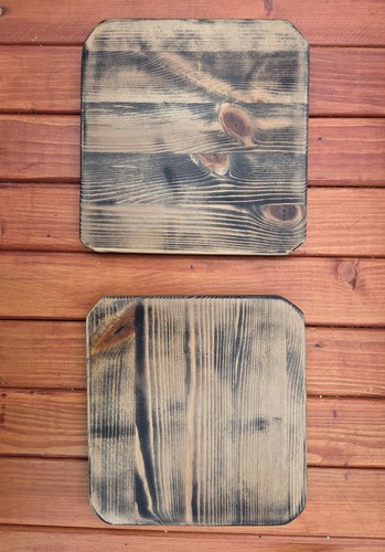 Rustic wooden tray serving - ,