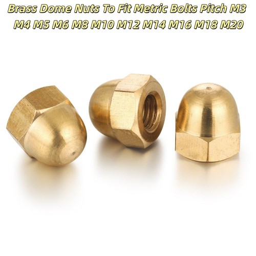 Brass dome nuts - dome, to