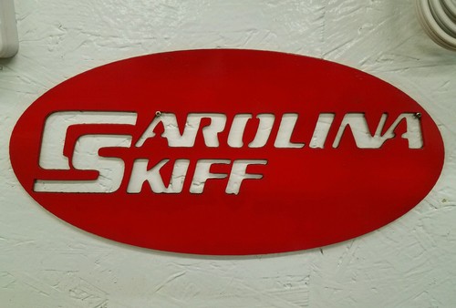 Carolina skiff sign metal - sign, wall