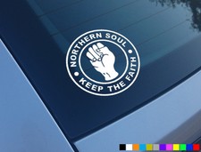 NORTHERN SOUL KEEP THE FAITH CAR SCOOTER STICKERS VINYL DECALS LAPTOP MOTOWN