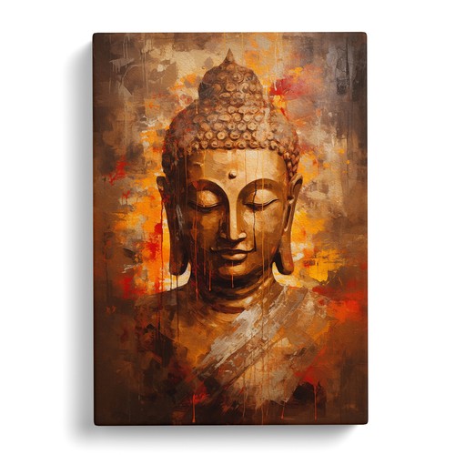 Buddha abstract canvas - abstract,
