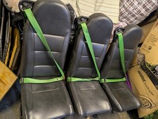 set of 3  MINIBUS/WELFARE VAN SEAT & SEAT BELT  (with seatbelt-on connection)
