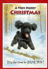 Poodle (Black) Dog Christmas