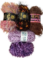 Novelty Eyelash Yarn Lot 5