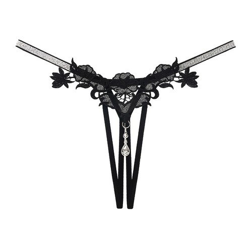 Sexy lingerie rhinestone thong - sexy,