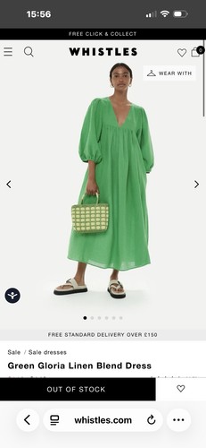 Whistles gloria green linen - gloria,