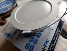 Aurora lite Uni-Fit 15W LED Downlight, IP44, Dimmable White Cut Out