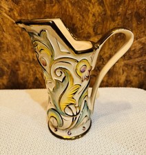 Vintage Wade Art Deco 1940’s ‘Gothic' Pattern Ceramic Jug Lustre Glaze