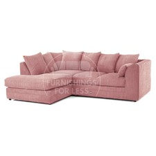 Luxor Pink Corner Sofa Suite