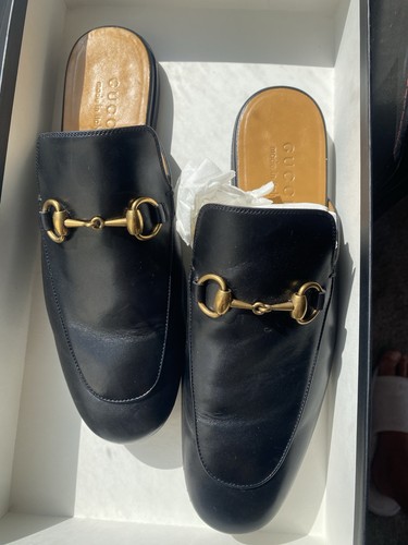 Gucci shoes princetown black - gucci,