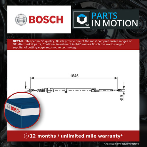 Handbrake cable fits polo - handbrake,