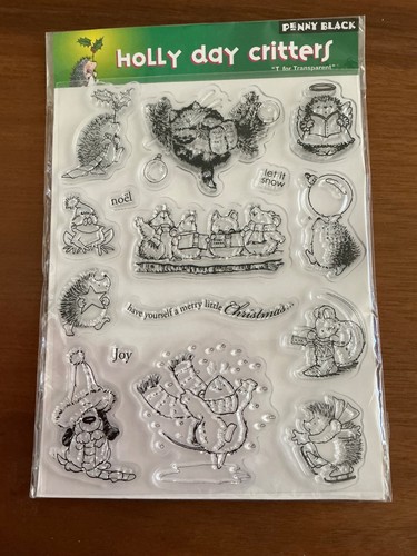 Penny black clear craft stamps - black,