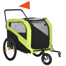 Pawhut 2 in 1 Dog Bike Trailer