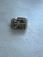 Mens 9ct yellow - , ring