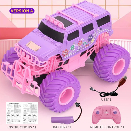 Pink off road climbing - rc, car
