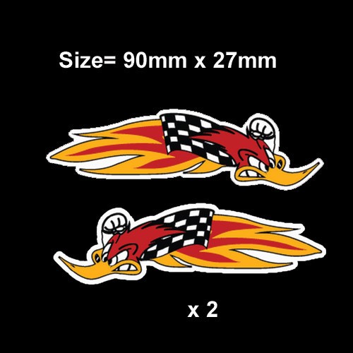 Racing woody woodpecker - 2x,