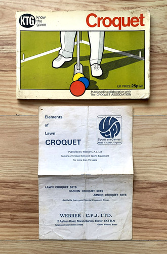 Know the game croquet book - know, &