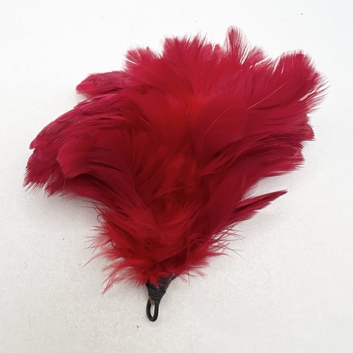 Genuine vintage red feather - genuine,