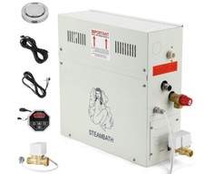 9KW CGOLDENWALL Self-draining Steam Sauna Generator Kit 220V for Home 8.5m3