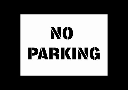 Reusable parking sign - parking,